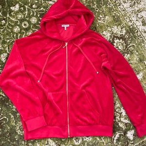 Juicy Couture Fuchsia Velour Hoodie